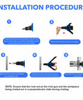 Installation procedure for Pro Grade Stainless Steel Rivet Nut Assortment Kit For DIY Enthusiasts with 216 Pieces of SAE Threaded Rivnuts.