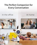 360 Degree All Around Meeting Webcam With Built In Omnidirectional Microphone And 1080p HD Video Conferencing Camera