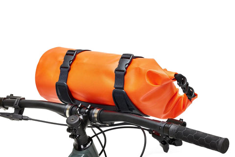 Spider Handlebar Cradle With 8L Heavy Duty Dry Bag For MTB Gravel And EMTB Bikes Quick Release Mount Keeps Cables Clear Waterproof IP65 Dry