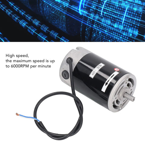 Beefy 550W Mini Lathe Motor With Low Noise And High Torque Drive 6000 RPM Max Stable Iron Construction For 7x14 CJ18A Lathes 110V