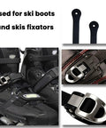 2 Pack Inline Skate Strap Replacements With Buckles All In One Setup on ski boots