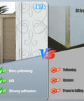 Comparison of Self Adhesive Clear Wall Corner Protectors Built Tough For Daily Use showing non-yellowing clear guard versus others.