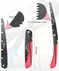 10 Inch Folding Camping Saw With High Carbon SK9 Steel Teflon Coated Rust Resistant Blade 2 Locking Positions