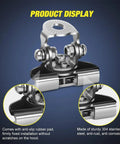 Universal Car LED Light Bar Mounting Bracket Kit For SUV RV Truck No Drill Hood Clamp Mounts Two Pack Aluminum Exterior Work Light Holder