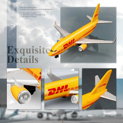 DHL Boeing 757 1 To 400 Scale Model Airplane Diecast And Plastic Display Piece For Collectors Ultra Detailed Desk Decor