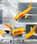 1/400 Scale DHL757 Airplane Model For Collectors And Displays Dope Die Cast Alloy Mini Aircraft with detailed engine view