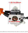 Carburetor Replacement Kit With Air Filter For Stihl FS89 FS91 FS91R FS111 HT102 HT103 FC91 FC96 FC111 KM91 KM91R KM111 Brushcutter Trimmer
