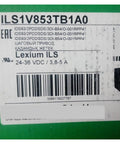 Integrated Stepper Motor ILS1V853TB1A0 label, Lexium ILS, 24-36 VDC, 3.8-5 A, with barcode