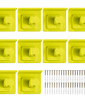 10 Pack Tool Holder Dock Mount For 18V Drills And Batteries, Wall Mounted Organizer Rack with Screws, Garage Workshop Display