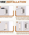 Installation steps for Stainless Steel Cabinet Door Magnets Set Of Four Two Point Two Inch Heavy Duty Magnetic Catches.