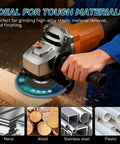 10 Pack 4.5 Inch Flap Discs For Angle Grinder With 40 Grit Pro Grade T29 Zirconia Abrasive Grinding Wheel in use on wood