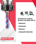 Spektra Extreme Tool Life Solid Carbide CNC Down Cut Spiral Plunge Router Bit Three Flutes For Clean Plunges And Precision Cuts