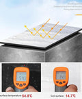 Top Shelf Heavy Duty Self Adhesive Asphalt Roofing Tape No Sweat Waterproof Underlayment Roll shown on roof with temperature readings.