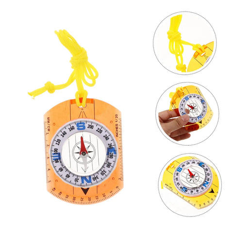 Trail Ready Orienteering Compass With Multi Function Built In Ruler Pointer And Luminous North for outdoor navigation