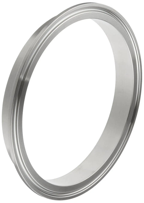 Beefy 316L Stainless Sanitary Fitting With Schedule 5 Short Weld Ferrule For 4 Inch Tube OD And 4.334 Inch ID Industrial Grade
