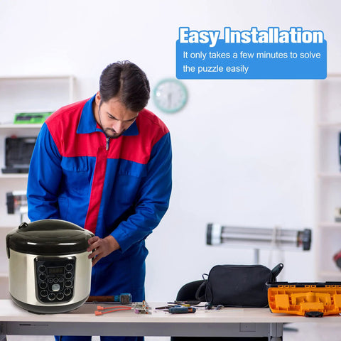 Technician installing Two Pack Universal Pressure Sensor Replacement for Instant Pot Power Cooker on workbench.