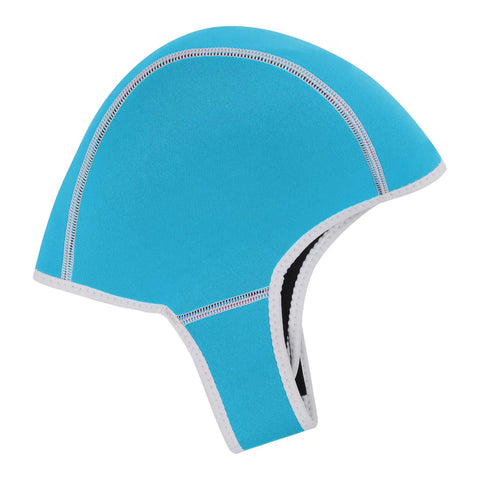 2mm Neoprene Diving Hood For Men And Women With Chin Strap UV Protection Warm Water Sports Cap For Surfing Snorkeling And Scuba Diving Light Blue Comfortable Fit