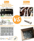 Comparison of DIY Ready 890 Piece Metric Screw Set with M3-M6 hardware in case versus single screws in a box