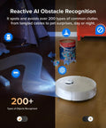 Qrevo Curv 2 Flow Robot Vacuum And Mop With SpiraFlow Real Time Self Cleaning Mop, 20000 Pa Suction, AI Obstacle Avoidance