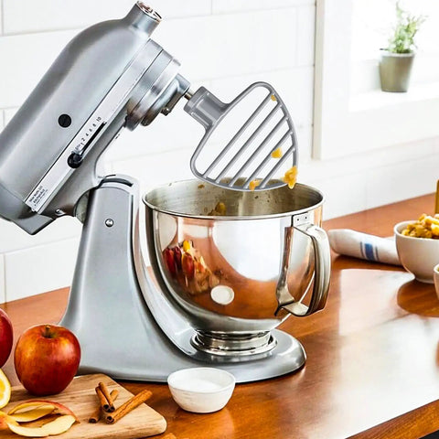Flat Beater Attachment For 4.5 To 5 Quart Tilt Head Stand Mixers Replacement Pastry Beater For Creamy Batters And Smooth Doughs