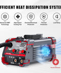 140 Amp MIG Welder Workhorse With Flux Core Gasless MIG MMA Stick Lift TIG 3 In 1 Portable 110V Inverter Synergy IGBT