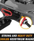 Magnetic Hitch Pin For Trailers And Mowers One Half Inch Heavy Duty Gate Pin With Strong Magnet attached to mower