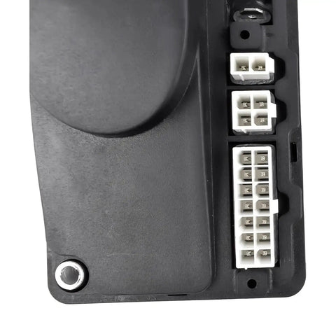 Get This Heavy Duty Recise Electric Stacker Controller For Forklifts. Close-up of throttle control module connections and housing.