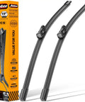 Volkswagen Jetta And Passat Windshield Wiper Blades Replacement Set Of 2 24 Inch And 19 Inch Top Lock 16mm Original Factory Quality