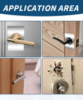 4 Piece Stainless Steel Door Reinforcement Plates Set For Covering Damaged Holes And Fixing Loose Locks in application
