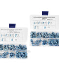 Bulk Pack 100 Grease Zerk Fittings, 8 To 28 Threaded Hex Head, 45 Degree Angled Nipples, Galvanized Iron Lubrication Fittings For Mechanical Joints And Machinery, Easy Batch Repairs For Industrial Equipment, assorted grease fittings in organizer cases
