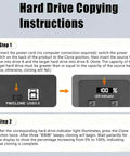 Hard Drive Copying Instructions for Rock Solid Five Bay Hard Drive Docking Station With Offline Clone Mode And Blazing 5Gbps Type C Hookup.