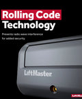 Security Plus Two Point Zero One Button Gate Remote With Visor Clip For Gate Openers Featuring Yellow Learn Button And Yellow Antenna Easy Programming Universal Replacement Fast Setup Reliable Access showing LiftMaster logo and rolling code technology.