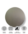 Quarter-Inch Aluminum Disc, 3.5-Inch Diameter Round Plate, 6061 Aluminum For DIY Metal Fabrication And Craft Projects, top view