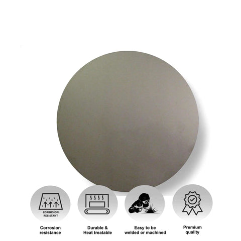 Quarter-Inch Aluminum Disc, 3.5-Inch Diameter Round Plate, 6061 Aluminum For DIY Metal Fabrication And Craft Projects, top view