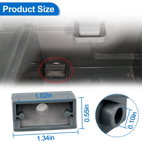 Opal Nugget Ice Maker Filter Screen Replacement For 2.0 And 1.0 Nugget Ice Makers Keeps Water Clean Smooth Ice Easy Snap In Install Premium Filtration For Crystal Clear Ice, 1.34in x 1.02in