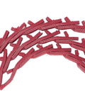 Badass Heavy Duty Adjustable Pu V Belt 4 Foot Industrial Link Drive Belt Low Stretch Power Twist For Woodworking Lathe Table Saw with a red patterned design.