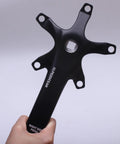 Beefy Universal Bike Crank Arm Set With Square Hole Crankset, 130mm BCD, aluminum alloy, right side view