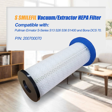 HEPA Filter Replacement For Pullman Ermator S Series Vacuums S13 S26 S36 S1400 S20 HTC50 And Bona DCS 70 on living room floor