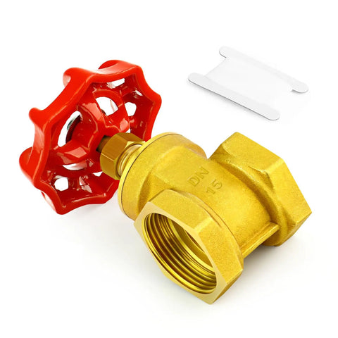Three Quarters Inch Brass Gate Valve Heavy Duty One Piece With Female To Female Threads For Water And Gas Industrial Grade Inline