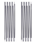 Heavy Duty Aluminum Tent Poles Replacement Set For Go To Camping Quick Repair Pre Assembled Rods 2 Pieces 16.3 Feet