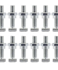 Beefed Up Replacement Battery Terminal Bolt And Shoulder Nut Set With M8 Thread 35mm Square Head Bolts In Zinc Plated Steel Pack Of 12 Sets