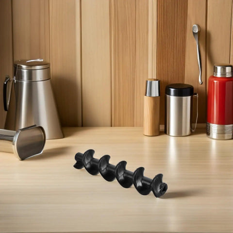 Chocolate Fountain Spiral Shaft Replacement Kit Four Piece Plastic Spiral Structure For Smooth Continuous Operation And Easy Maintenance Compatible With Various Chocolates For Home Parties And Family Gatherings, black plastic spiral shaft