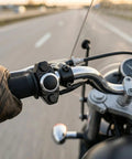 Heavy Duty Seven Eighths Inch Motorcycle Handlebar Switch delivering a badass build with polished aluminum alloy controls on bike handle.
