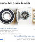 Top Shelf Front Load Washer Tub Bearing And Seal Repair Kit Fits Lg Kenmore Units, showing compatible models and parts.