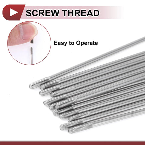 12 Piece 14G 275mm Bicycle Spokes 304 Stainless Steel Silver Tone For Road And MTB Wheels Beefed Up Spokes Kit