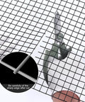 Cutting Dang Tough 19 Gauge PVC Vinyl Coated Hardware Cloth 1/2 Inch Mesh for fencing and gardening projects.