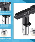 Airless Sprayer Tips And Filters Pack 20 Piece Replacement Set for Pros and DIYers shown with nozzle marked 415