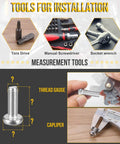 Installation tools for Five Pack 3/8 X 1 Inch Pan Head Torx Security Screws Stainless Steel T45 Antitheft License Plate Bolts.