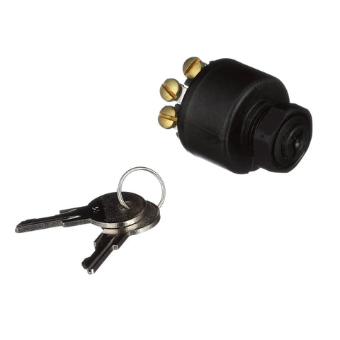 Ignition Starter Switch With Push To Choke For Johnson Evinrude Outboard Motors Six Terminal Marine Ignition Includes Two Keys