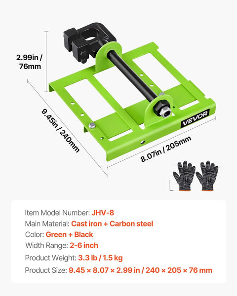 Adjustable Chainsaw Mill 2 To 6 Inches Wide For Precise Vertical Lumber Cutting Guide Heavy Duty Portable Cast Iron And Steel Sawmill Attachment